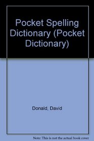 Pocket Spelling Dictionary Pb (Pocket Dictionary)