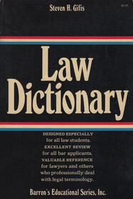 Law dictionary,