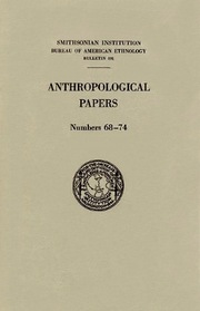 Anthropological Papers, Numbers 68-74