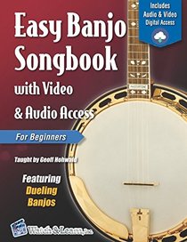 Easy Banjo Songbook for Beginners with Video & Audio Access