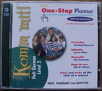 Komm Mit Holt German Level 3 One-Stop Planner With Test Generator CD-ROM