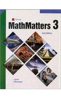 MathMatters: Book 3, Student Edition