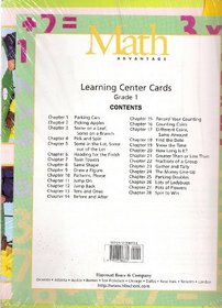 Learning Center Cards Gr1 Math Adv 98