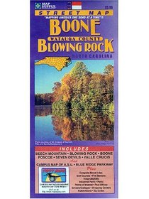 Rand Mcnally Boone, Watauga County, Blowing Rock, North Carolina Street Map