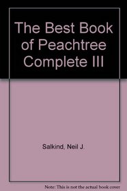 The Best Book of Peachtree Complete III