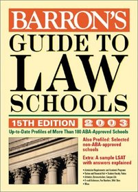 Barron's Guide to Law Schools (2003 Edition)