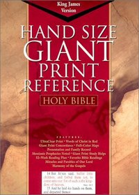 Hand Size Giant Print Reference Bible (King James Version)