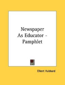 Newspaper As Educator - Pamphlet