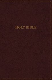 KJV, Thinline Bible, Large Print, Leathersoft, Burgundy, Red Letter Edition, Comfort Print