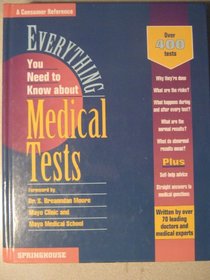 Everything You Need to Know About Medical Tests (Springhouse Everything You Need to Know Series)