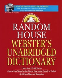 Random House Webster's Unabridged Dictionary and CD-ROM