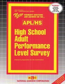 High School Adult Performance Level Survey (APL) (Admission Test Series)