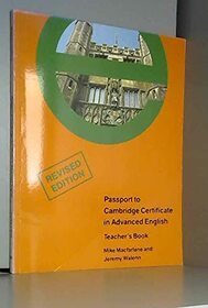 Passport to the Certificate in Advanced English (Cae): Teacher's Book