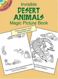 Invisible Desert Animals Magic Picture Book (Dover Little Activity Books)