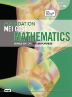 Mei Gcse Mathematics: Foundation Student's Book