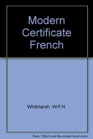 Modern Certificate French