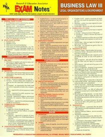 EXAMNotes for Business Law III (EXAMNotes)