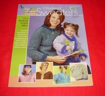 Annie's Attic Easy Tunisian Crochet Weekend Sweaters for Mom and Daughter