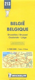 Michelin Brussels/Oostende/Liege, Belgium Map No. 213 (Michelin Maps & Atlases)