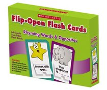 Rhyming Words & Opposites Flip-Open Flash Cards