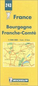 Michelin Bourgogne/Franche-Comte, France Map No. 243 (Michelin Maps & Atlases)
