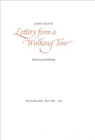Letters from a Walking Tour