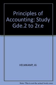 Principles of Accounting: Study Gde.2 to 2r.e