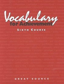 Vocabulary for Achievement: Course 6