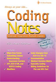 Coding Notes: Medical Insurance Pocket Guide (Davis's Notes)