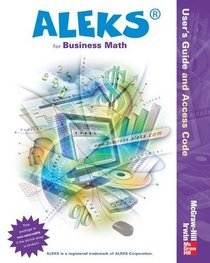 ALEKS for Business Math User Guide and Access Code Mandatory Package-Standalone