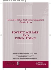 Poverty, Welfare, and Public Policy