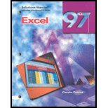 Excel 97: Solutions Manual