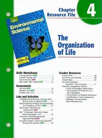 Holt Environmental Science Chapter 4 Resource File: The Organization of Life