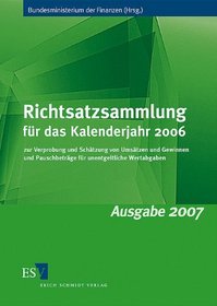 Richtsatzsammlung fr das Kalenderjahr 2006