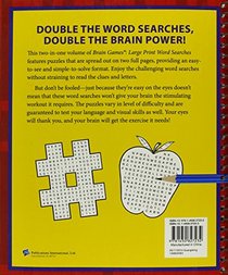 Brain Games Word Searches Large Print - 2 Books in 1