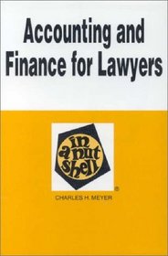 Accounting and Finance for Lawyers in a Nutshell (Nutshell Series)