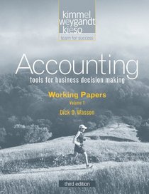 Accounting: Working Papers, Vol. 1 (3rd edition) (v. 6)
