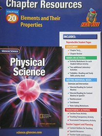 Glencoe Science: Phy Sci Chp 20 Elements and Their Properties Ch Res 612p