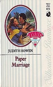 Paper Marriage (Silhouette Romance, No 823)