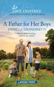 A Father for Her Boys (Love Inspired, No 1524) (Larger Print)