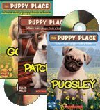 The Puppy Place Listen & Read Set: Goldie, Patches, and Pugsley (3 Books and 3 Audio CDs) (Paperback)
