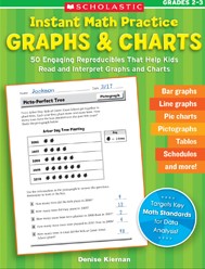 Instant Math Practice: Graphs & Charts (Grades 2-3): 50 Engaging Reproducibles That Help Kids Read and Interpret Graphs and Charts (Teaching Resources)
