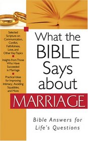 What The Bible Says About Marriage (What the Bible Says About)