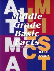 Basic Fact Cards, Middle Grade: Teaching Materials (Saxon Math)