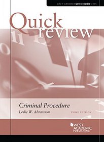 Quick Review of Criminal Procedure, 3d (Quick Review Series)