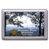 National Park Quarter 3x5 Plastic Display Case