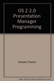 Os/2 Presentation Manager Programming/Book and Disk
