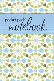 Pocket Posh® Notebook (green pinwheel flowers)
