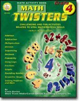 Math Twisters, Grade 4: Math Activity Book