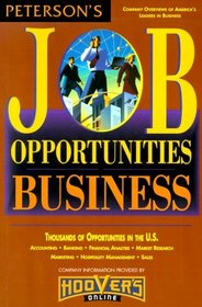Peterson's Job Opportunities: Business (Peterson's Job Opportunities : Business)